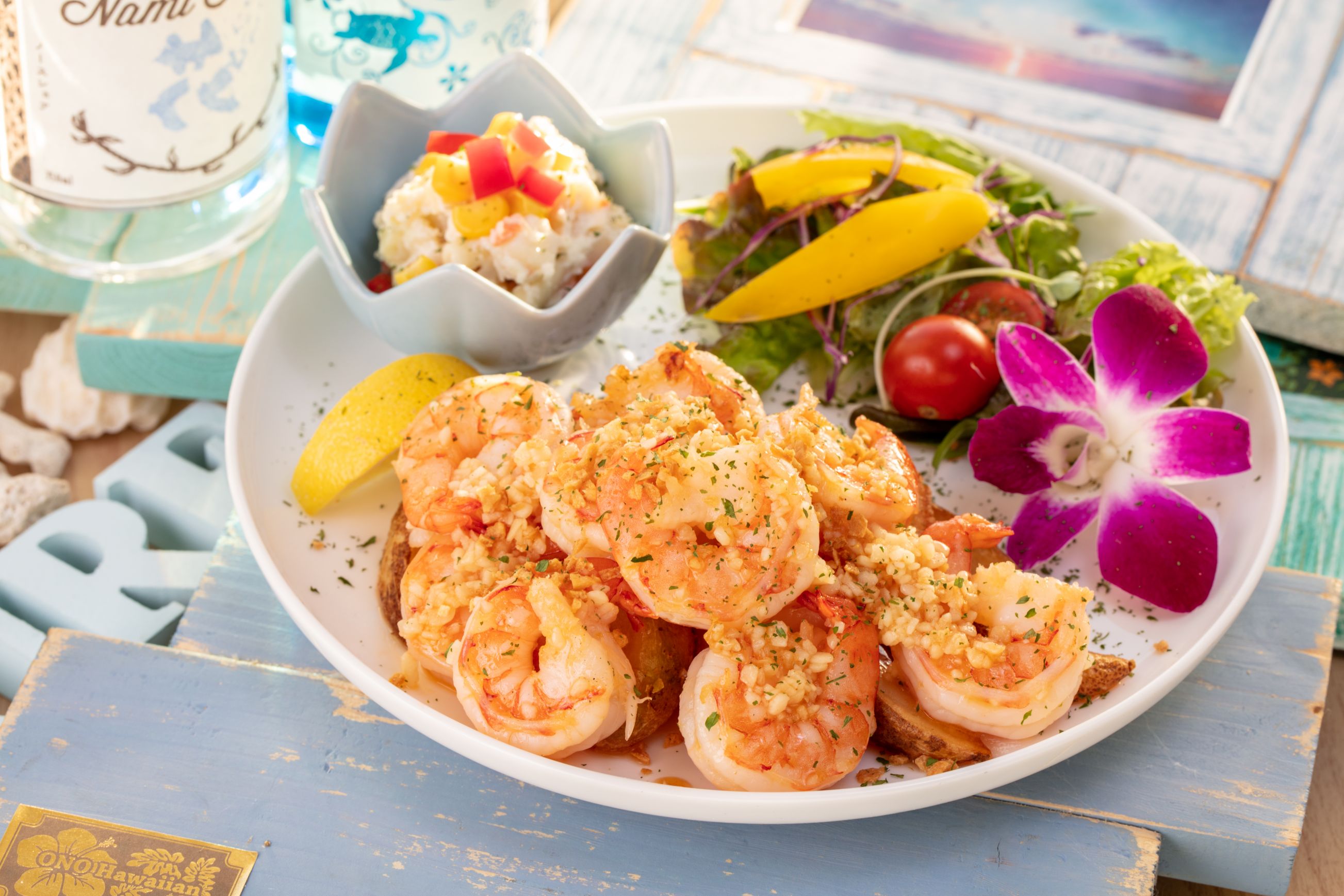 ハワイアンカフェ愛知　オノハワイアンのガーリックシュリンプ